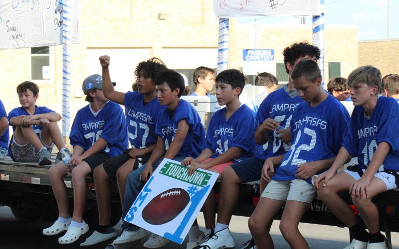 JOYCESARAH MCCABE | DISPATCH RECORD Lampasas Middle School is well represented by these young athletes who are the future for Badger football.