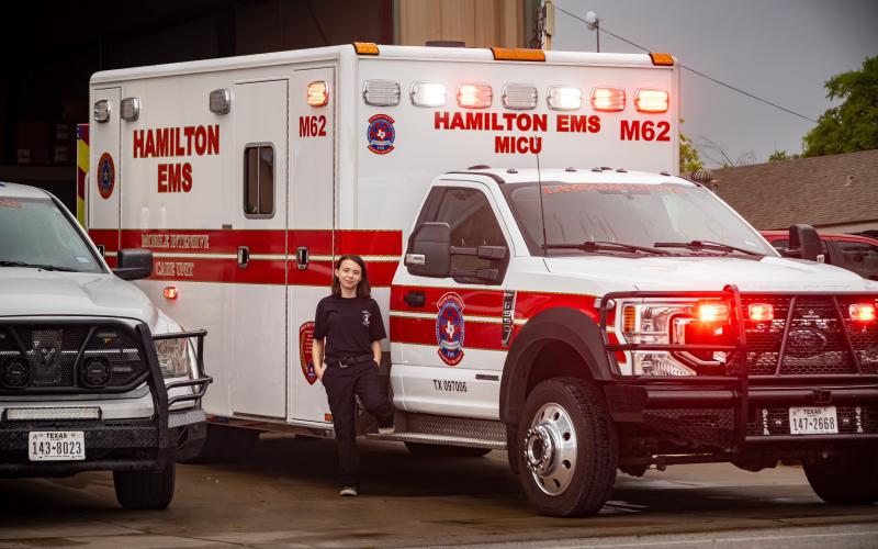 Hailey Hays is seeking a career as an EMT after completing her EMT certification which was powered by Lampasas High School's Career and Technical Education Program. COURTESY PHOTO