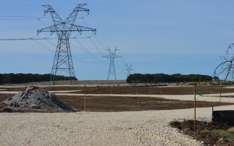 The site of the future Thomas Cameron BESS along County Road 2275.The facility is one of several planned for Lampasas County, according to ERCOT. ERICK MITCHELL | DISPATCH RECORD