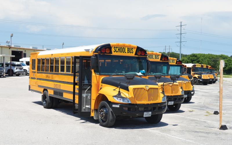 New school buses will soon join Lampasas ISD's fleet. ERICK MITCHELL | DISPATCH RECORD