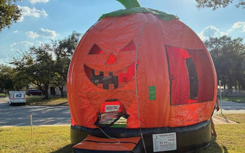 A pumpkin bounce house was a nice addition to the Methodist church’s Fall Festival. Vickie mcqueen | courtesy photo