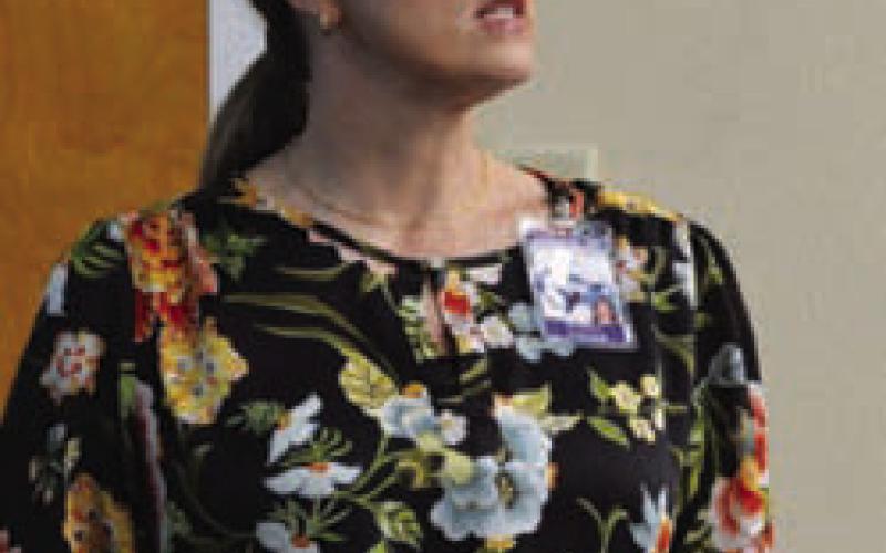 Lampasas ISD Director of Special Services Karen Turner offered a presentation at Monday’s school board meeting. ERICK MITCHELL | DISPATCH RECORD