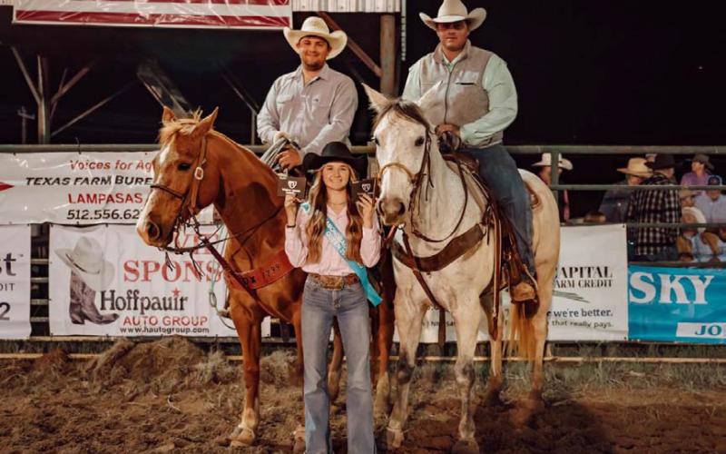 Winners of the 11th annual Rattler County Roping award were announced as Laramie Allen and Tyler Anderson, who won the event with a time of 7.53 seconds. COURTESY PHOTO