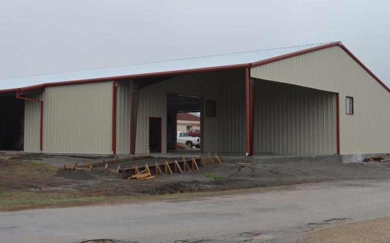 erick mitchell | Dispatch Record The Lometa School’s Advanced Technical Center will be completed by late March, officials estimate.