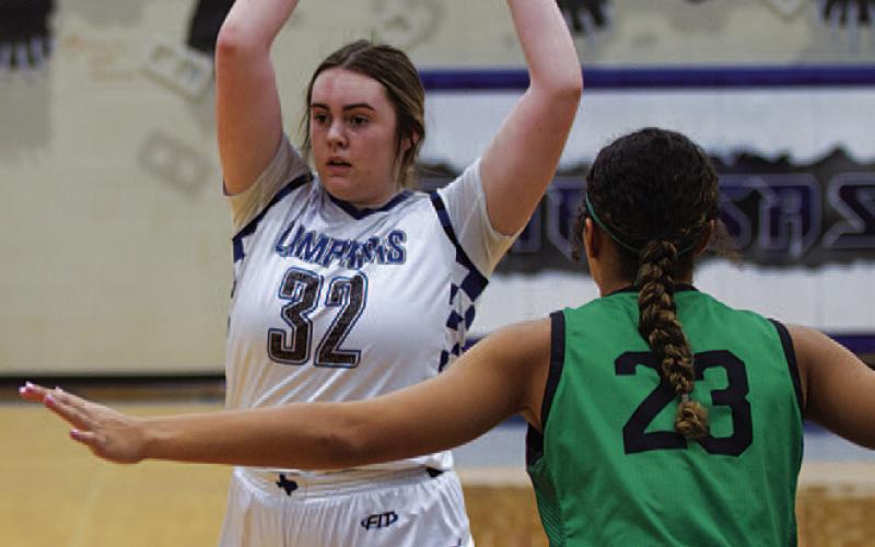 Abigail Williams scored five points in the game against Marble Falls. HUNTER KING | DISPATCH RECORD