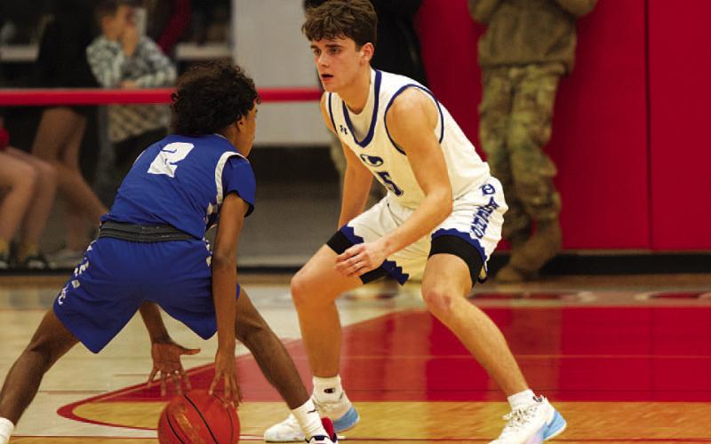 Trent Seneca is one of the two seniors who will graduate from this year’s team. HUNTER KING | DISPATCH RECORD