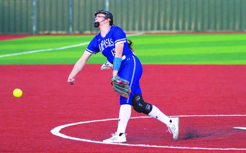 HUNTER KING | DISPATCH RECORD Brooklyn Farmer did a good job of limiting free baserunners in last Thursday’s game.