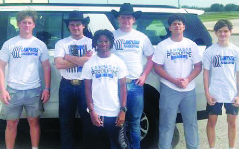 The boys’ powerlifting team poses for a photo heading to the regional powerlifting meet. COURTESY PHOTO | DAVID BRISTER