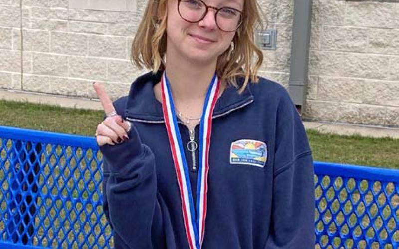 Callie Bekker took first place in prose interpretation at regionals and will be headed to the UIL state competition. judith ann mcghee | courtesy photo