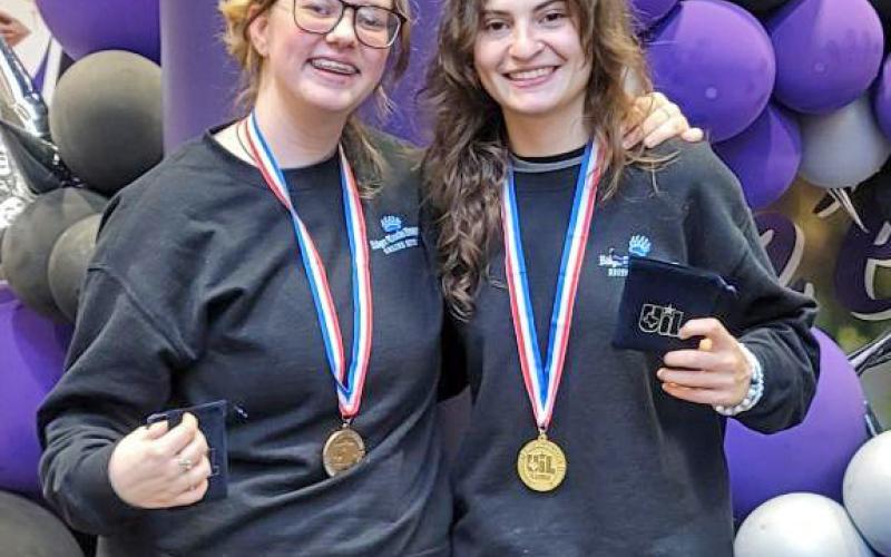 judith ann mcghee | courtesy photo Veronica Butler, left, and Amelia Stanley are state-qualifiers in journalism.