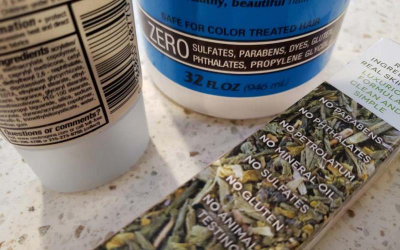 After searching her home, the columnist found both products that are phthalate and paraben free, and those that aren’t. ALEXANDRIA RANDOPLH MURRELL | DISPATCH RECORD