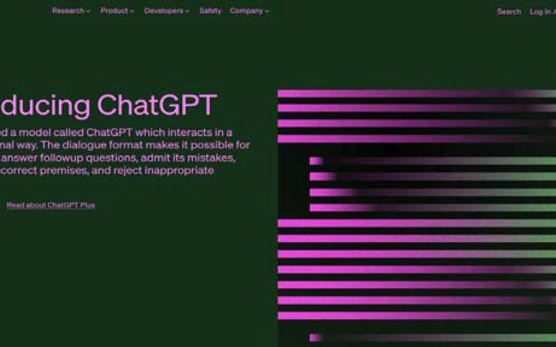 Schools are responding to the proliferation of Artificial Intelligence tools. screenshot of ChatGPT