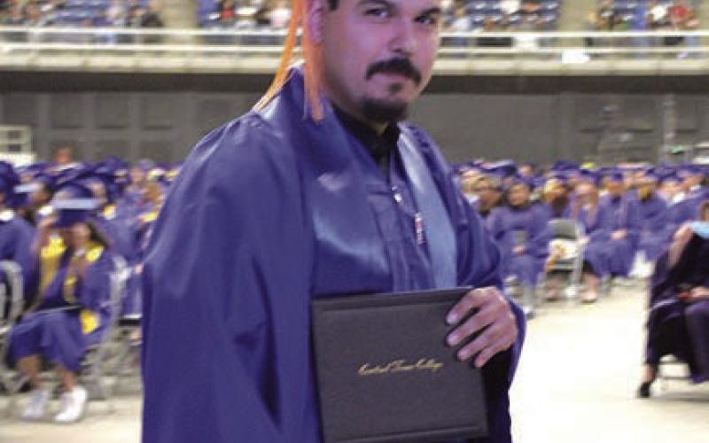 Jose Rios received his Associate of Science degree during Spring Commencement at the Cadence Bank Center in Belton. COURTESY PHOTO