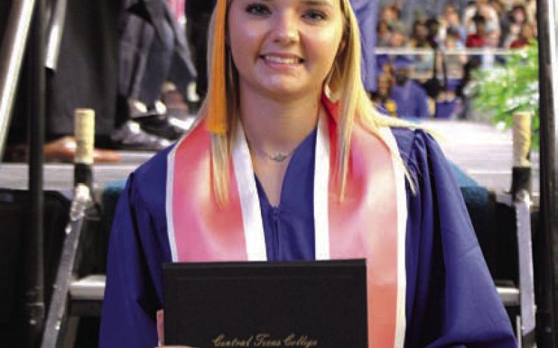 Audrey Rodgers earned an Associate of Applied Science. She participated in the Central Texas College graduation exercises recently. COURTESY PHOTO