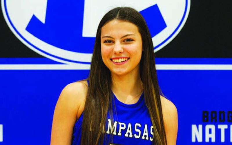 Name: Chloe Thorp Class: Junior Sport: Basketball and Track Favorite Movie: Purple Hearts Favorite Midnight Snack: Popcorn Favorite Social Media: TikTok Main Goal This Season: Help the team grow
