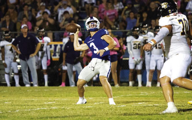 HUNTER KING | DISPATCH RECORD Reed Jerome will look to lead the offense to a victory against the Mustangs starting at 7:30 p.m.