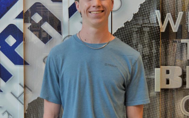 erick mitchell | dispatch record Lampasas High School sophomore Cale Wheeler will take his talents in extemporaneous speaking to the Tournament of Champions speech competition in Kentucky this weekend.