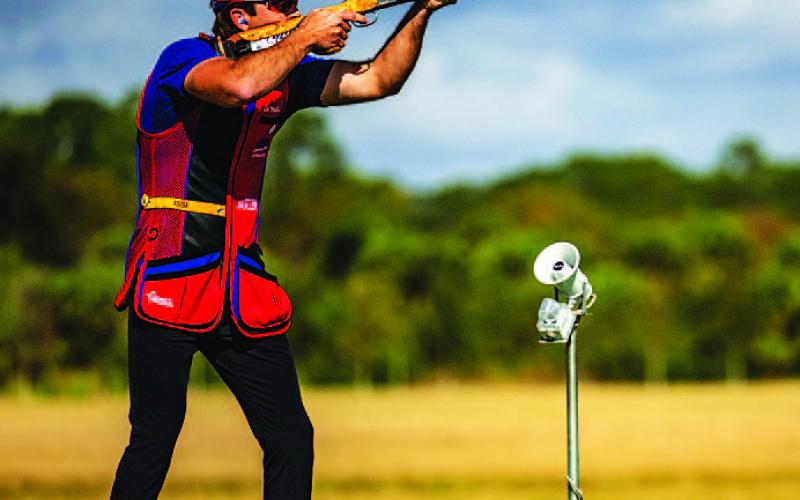 JOSHUA SCHAVE | USA SHOOTING Colt McBee will be traveling around the world to compete in skeet shooting events this year.