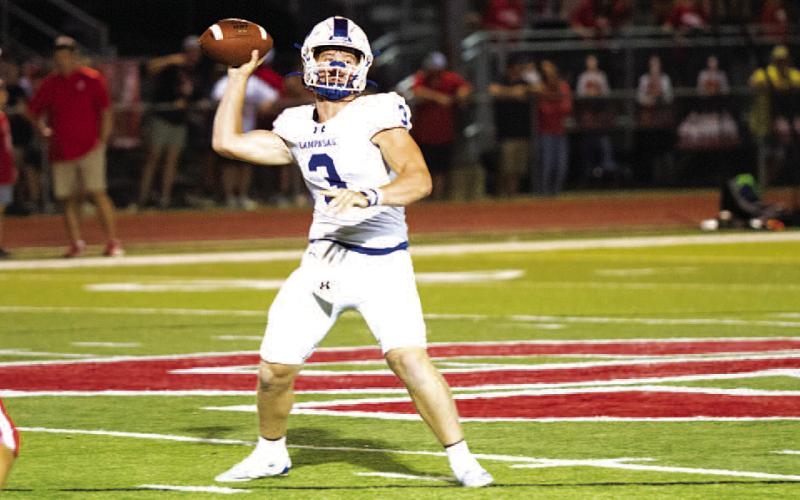 HUNTER KING | DISPATCH RECORD Reed Jerome has accounted for 10 total touchdowns through two games this season.