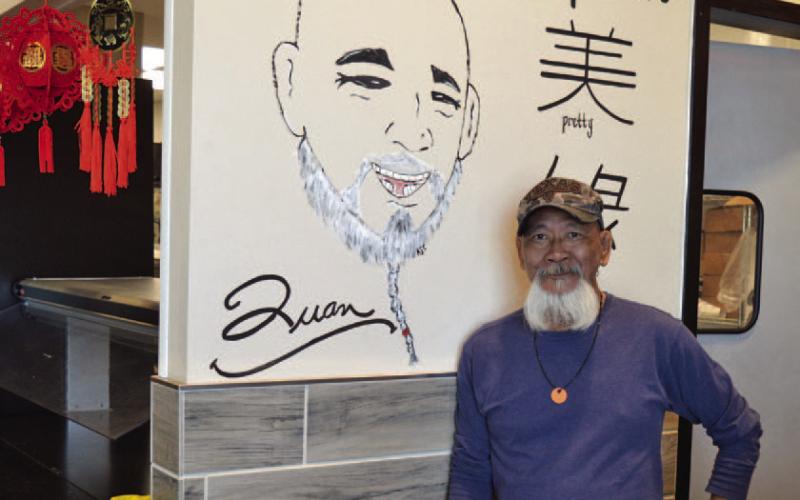 ERICK MITCHELL | DISPATCH RECORD Quan Wong, who owns a Mei Yuan eatery in Burnet, is anxious to open his new Chinese restaurant in Lampasas. He is no stranger to hard work and said he is looking forward to sharing his culinary offerings with more customers.