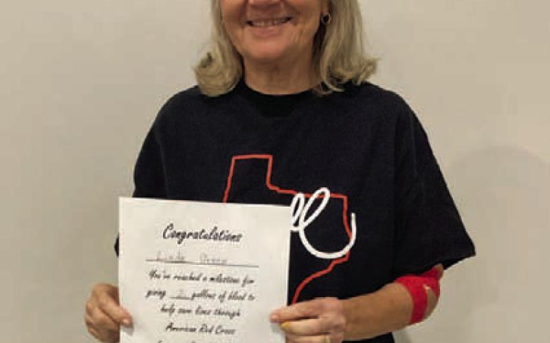 Linda Green has donated two gallons of blood through the American Red Cross Community Blood Drive. WANDA LANG | COURTESY PHOTO