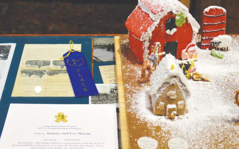 The gingerbread entry from Lee and Tammy Martin was named winner in the adult division of the museum’s contest. Erick mitchell | dispatch record