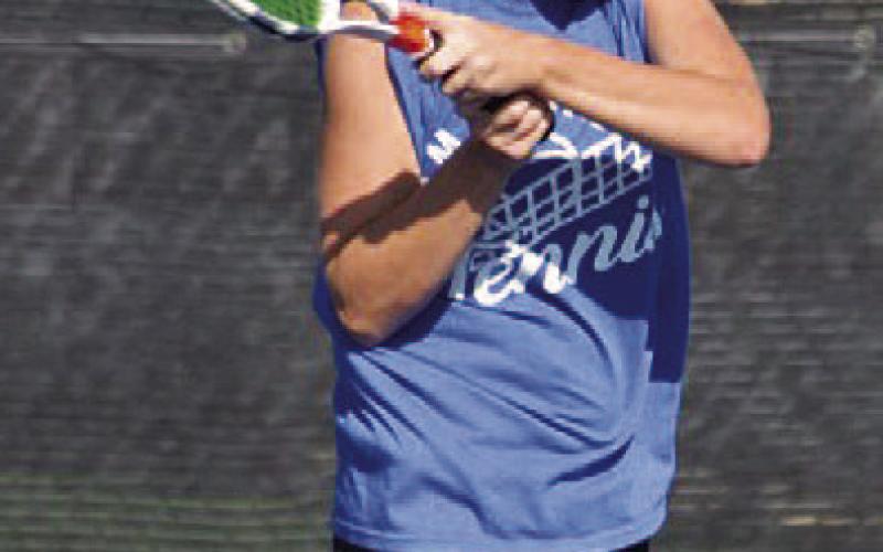 Allison Valdez was among the girls who won their singles matches. FILE PHOTO