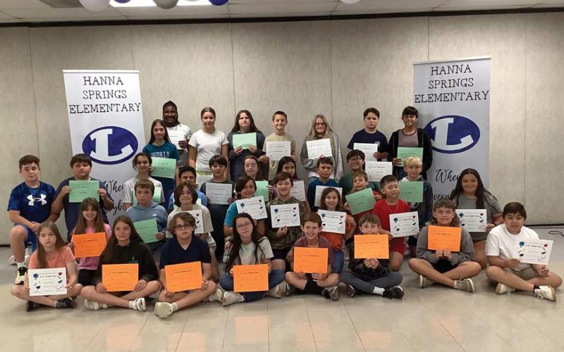 Nearly three dozen Hanna Springs fifth-grade students made the A/B honor roll list. courtesy photo