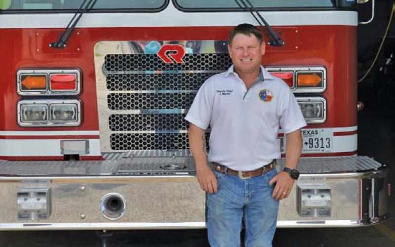 Justin Martin started as a volunteer firefighter with the Lampasas department as a high school student. He has been with the Kempner Volunteer Fire Department since 2009. erick mitchell | dispatch record