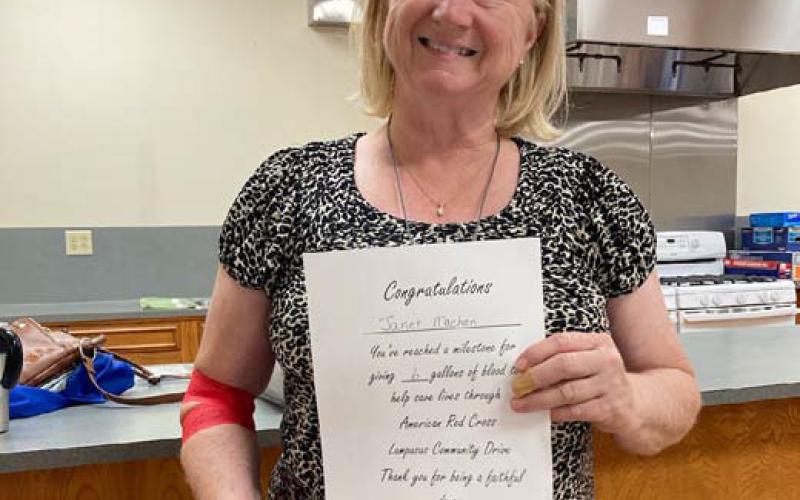 Janet Machen has donated a total of six gallons of blood. courtesy photo