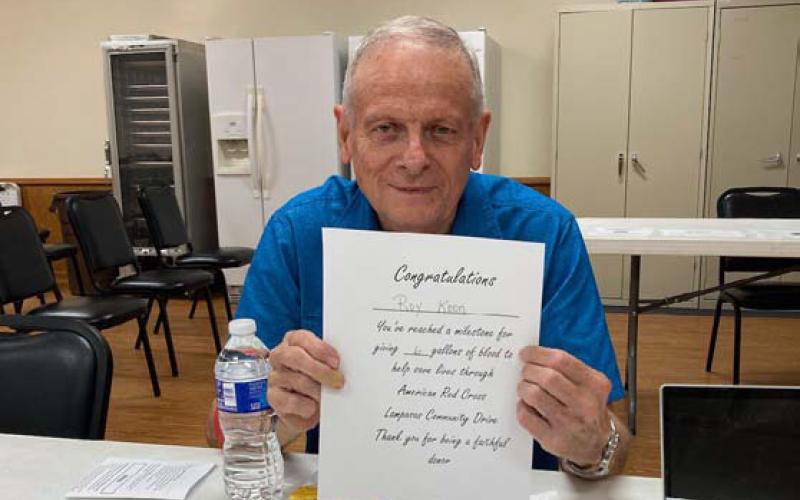 Roy Koon has donated a total of six gallons. courtesy photo