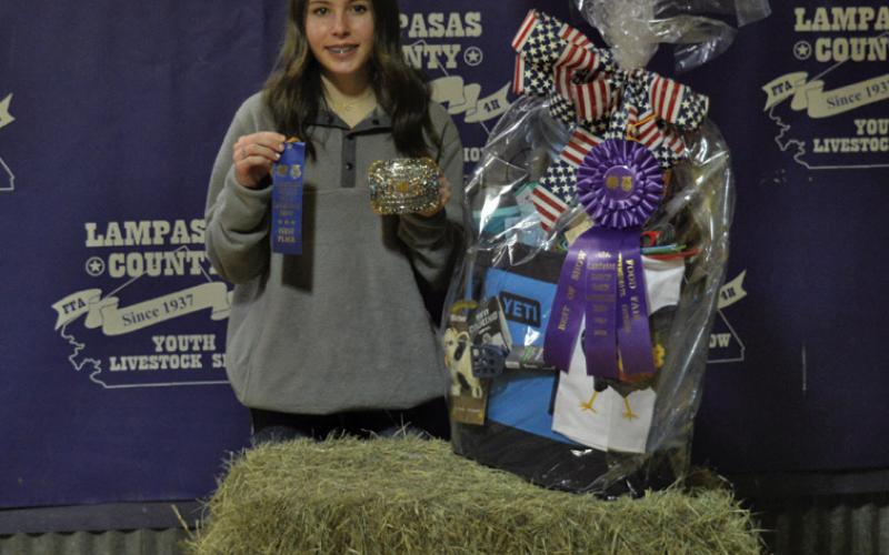 Kase Bumpus was recognized as Food Fair grand champion in the intermediate division. ERICK MITCHELL | DISPATCH RECORD