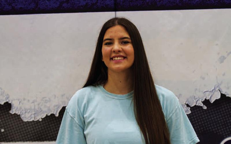 Name: Ysa Swain Class: Junior Sport: Volleyball and Basketball Favorite Teacher or Coach: Coach Tippie Favorite Place in Lampasas: Whataburger One Person You Look Up To: My mom Main Goal This Season: Go to the playoffs