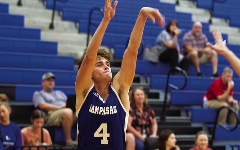 Trent Seneca has moved into Lampasas as a senior and will look to make an impact in his final season. HUNTER KING | DISPATCH RECORD