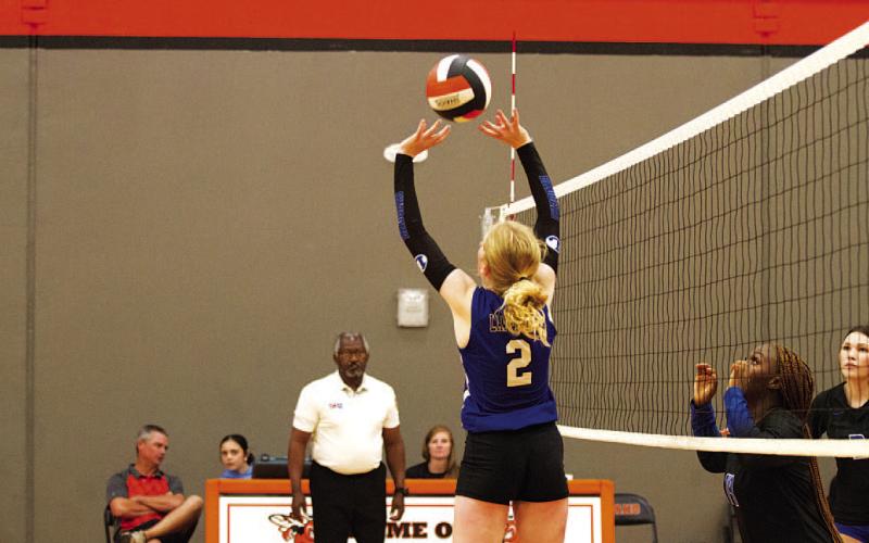Ellie Felkner has been the Lady Badgers’ setter so far this season.