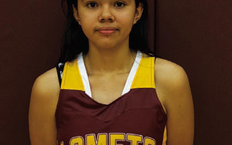 Name: Precious Hernandez Class: Freshman Sport: Basketball Favorite Movie: Avatar: The Way of Water Favorite Midnight Snack: Hot Chips Favorite Social Media: None Main Goal This Season: Learn new things