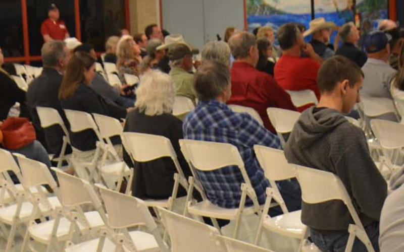 About 60 people attended the close to two-hour forum hosted by Lampasas Area Texas Federation of Republican Women, Lampasas County Republican Party and Lampasas Republican Club. MONIQUE BRAND | DISPATCH RECORD