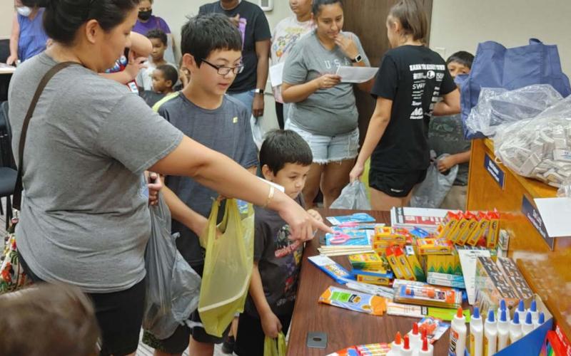 More than 100 people attend Kempner school supply drive
