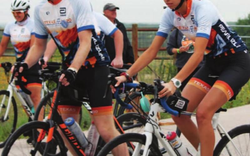 Cyclists were in Lampasas County for the start of last year’s ATLAS 4000 ride. FILE PHOTO