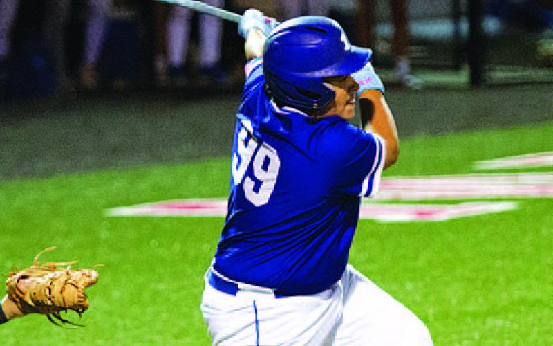 Benny Rodriguez got a hit in his return for the Badgers. HUNTER KING | DISPATCH RECORD