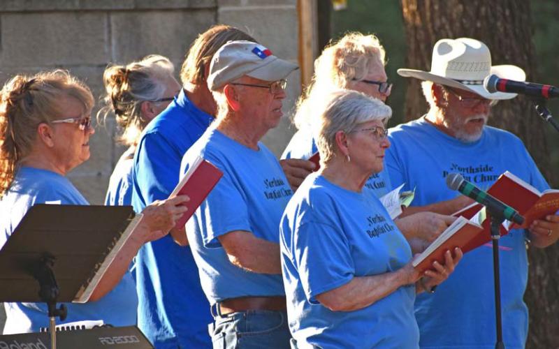 JOSEPH NEUENSCHWANDER | LAMPASAS DISPATCH RECORD Northside Baptist Church choir sings at Gospel Night on Wednesday.