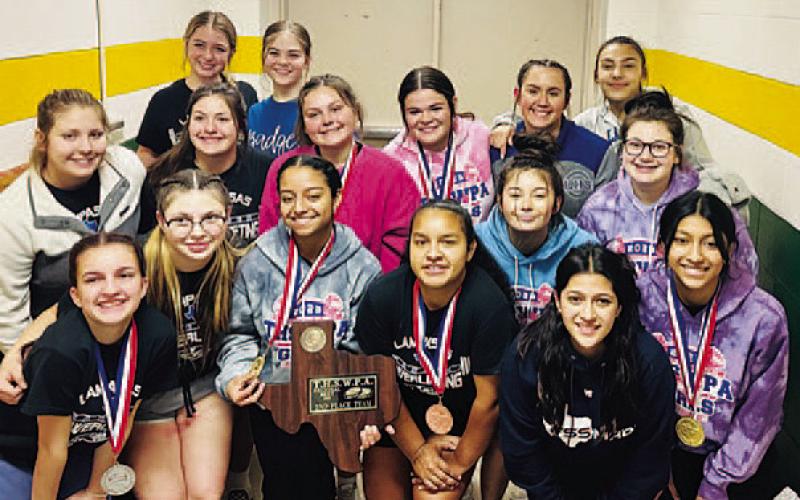 Four Lady Badgers are heading to the state powerlifting competition after their performance at the regional meet. COURTESY PHOTO