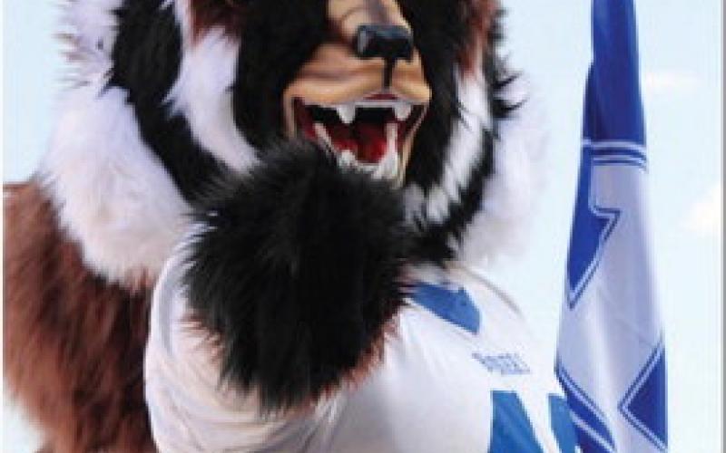 JPYCESARAH MCCABE | DISPATCH RECORD This Badger mascot is ready for gridiron battle. The Badger team defeated Georgetown East View for Homecoming 2023.