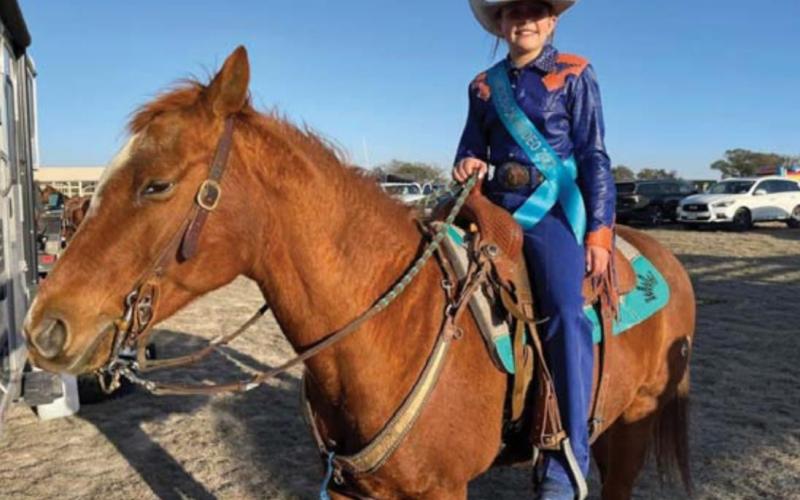 Harper Evans was named the Little Miss Diamondback Jubilee Rodeo Princess for 2022. courtesy photo