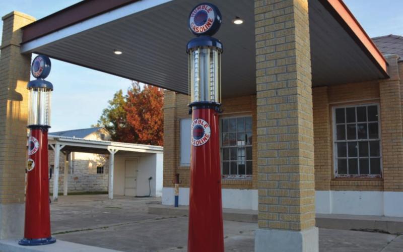 The former gasoline station and then one-time barber shop at 400 E. Second St. has been renamed The Humble Inn and renovated by new owner Andy Fish. Its 1950s-era décor will be on display for Sunday’s Tour of Homes, hosted by the Lampasas County Museum. MONIQUE BRAND | DISPATCH RECORD
