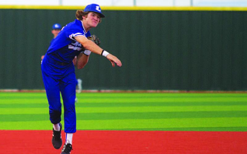 HUNTER KING | DISPATCH RECORD Timber Gholson has played all around the field for the Badgers this season.