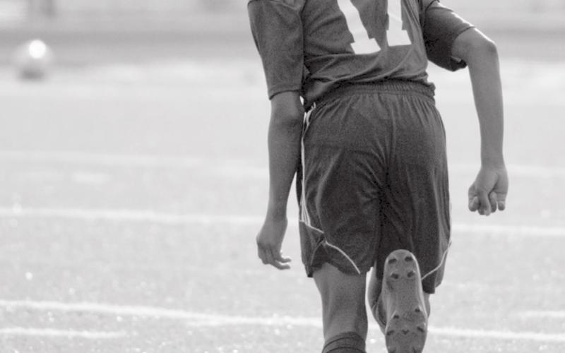 Zimri Vergara moves the ball down field on Monday. Vergara scored once against the Eagles. JEFF LOWE | DISPATCH RECORD