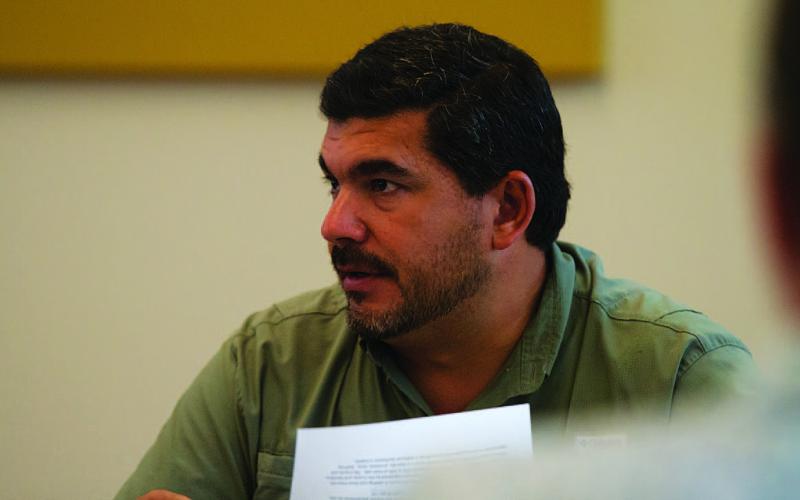 Councilman Eric Hernandez has advocated for a city tax rate this coming year no higher than $0.34 per $100 property valuation. At Monday’s Lampasas City Council budget workshop, Hernandez was joined by the other council members in attendance in supporting that rate for 2024-2025. A public hearing before finalization of the tax rate is planned for Sept. 3 at 5 p.m. HUNTER KING | DISPATCH RECORD