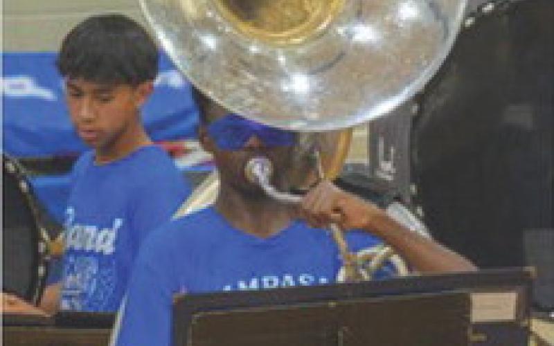 Instruments big and small are included in the band’s marching performance each year. courtesy photo | rachel k gill photography