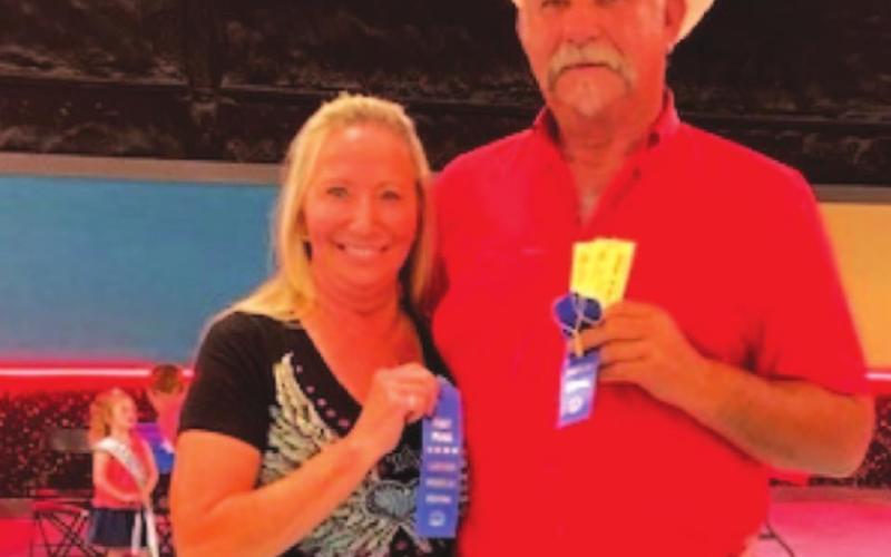 Mary Creek and Karl Oestreich were named the overall winners after the couple took the top spot in two-step and fast dance. COURTESY PHOTO
